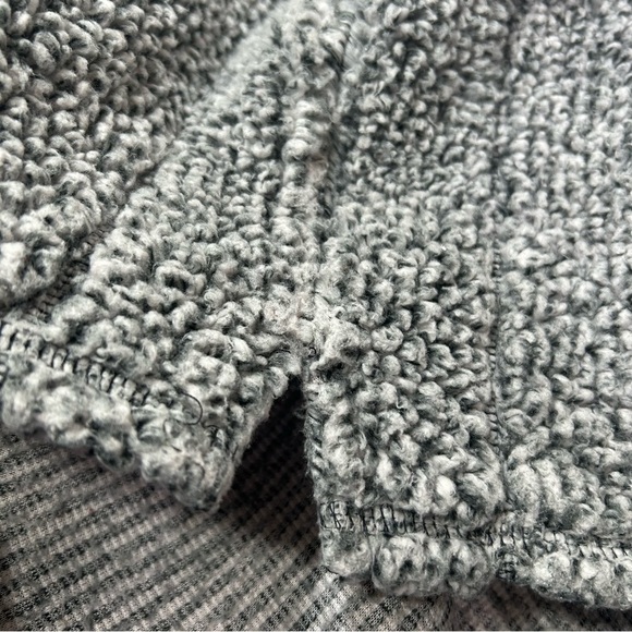 Oxford Women Gray Ball State University Oversized Sherpa pullover 1/4 Zip Small - Picture 9 of 10